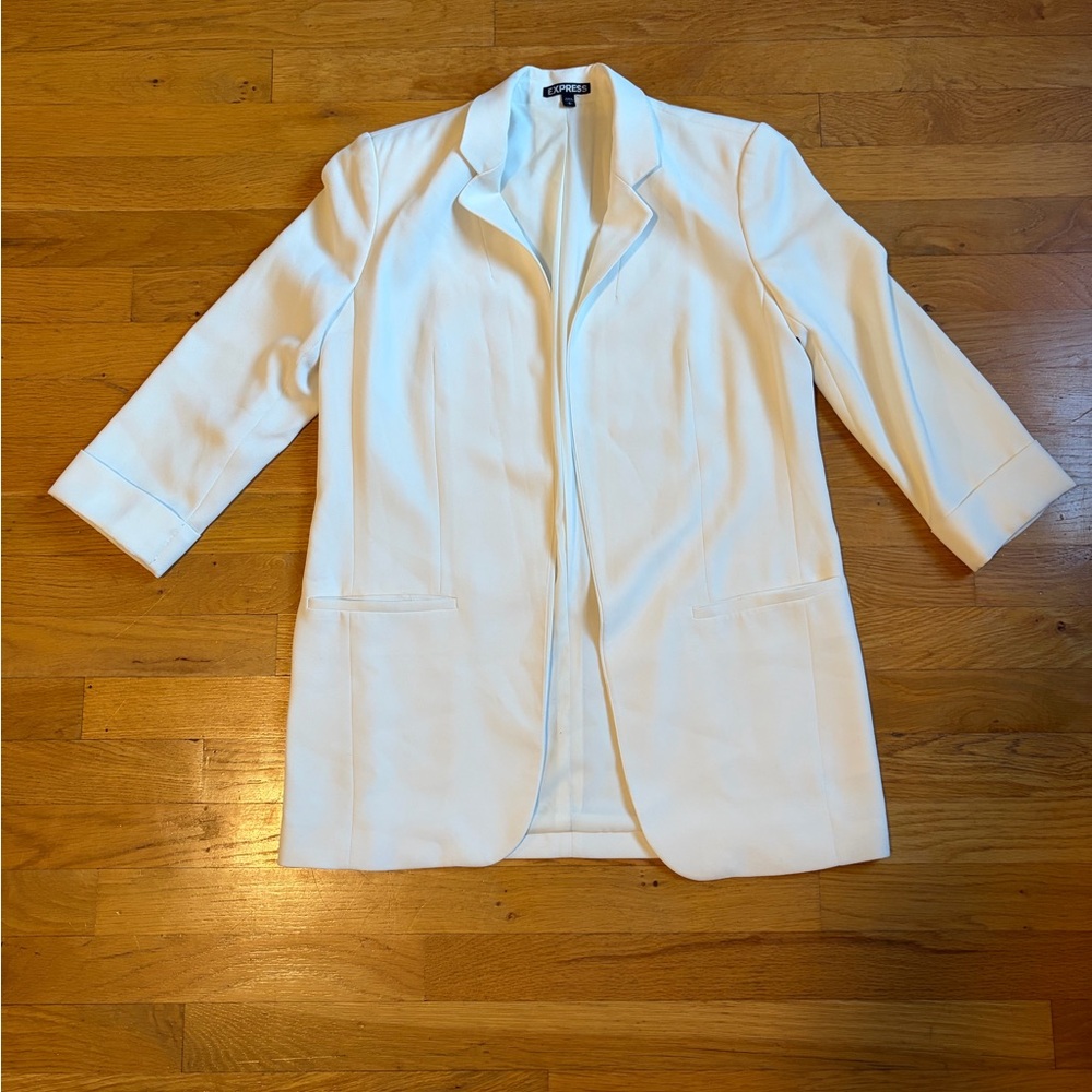 Elegant White Women's Blazer